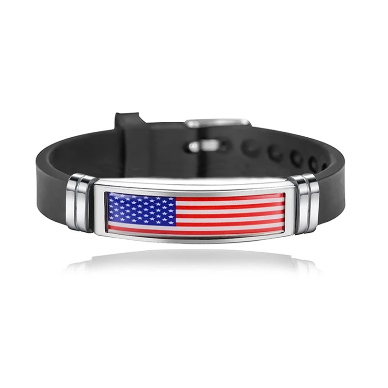 Bracelet Drapeau National Réglable - Accessoire Style & Support