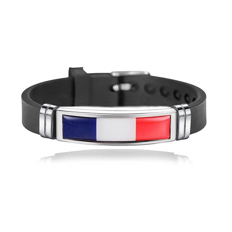 Bracelet Drapeau National Réglable - Accessoire Style & Support