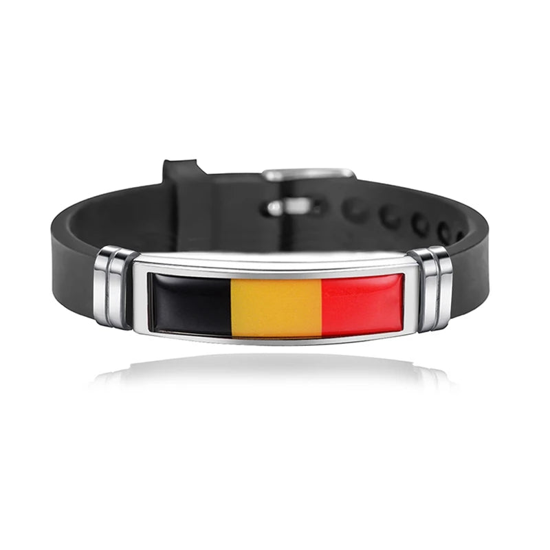 Bracelet Drapeau National Réglable - Accessoire Style & Support