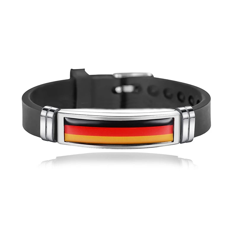 Bracelet Drapeau National Réglable - Accessoire Style & Support