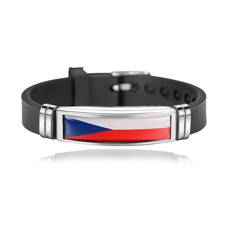 Bracelet Drapeau National Réglable - Accessoire Style & Support