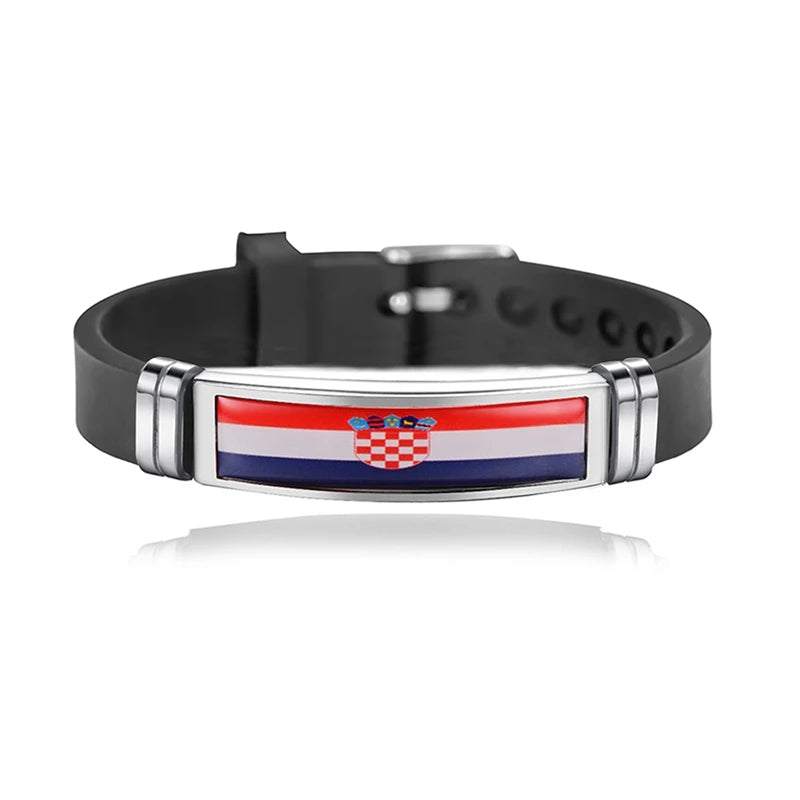 Bracelet Drapeau National Réglable - Accessoire Style & Support