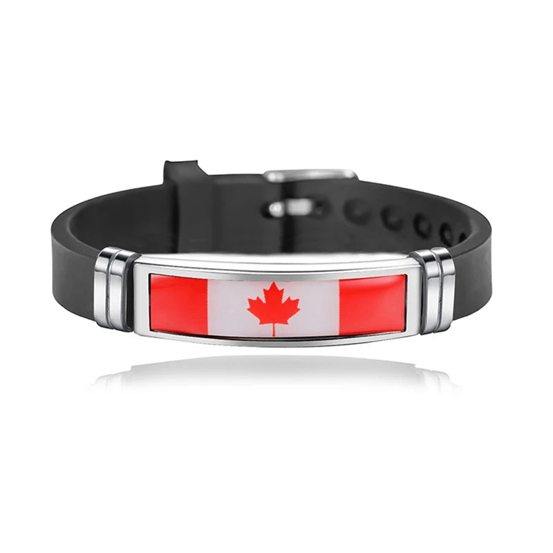 Bracelet Drapeau National Réglable - Accessoire Style & Support