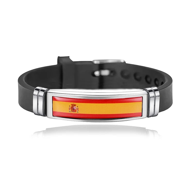 Bracelet Drapeau National Réglable - Accessoire Style & Support
