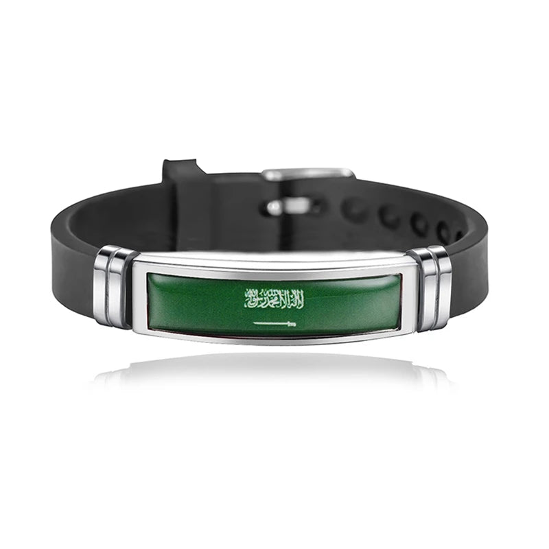 Bracelet Drapeau National Réglable - Accessoire Style & Support