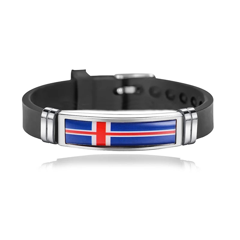 Bracelet Drapeau National Réglable - Accessoire Style & Support