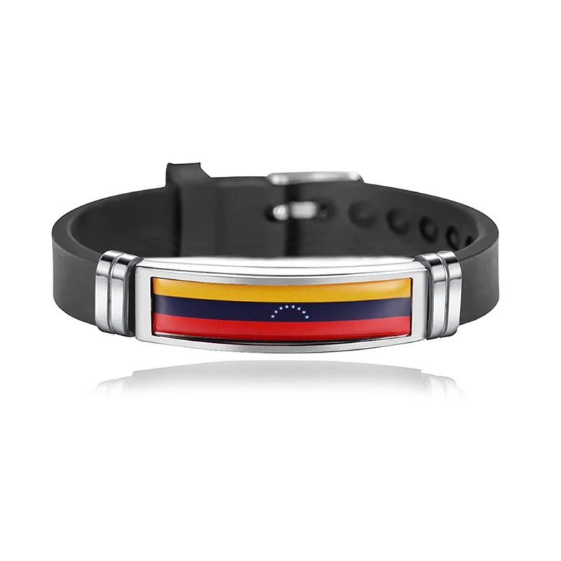 Bracelet Drapeau National Réglable - Accessoire Style & Support