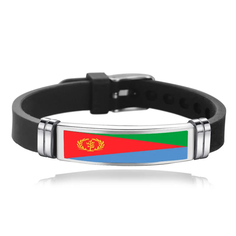 Bracelet Drapeau National Réglable - Accessoire Style & Support