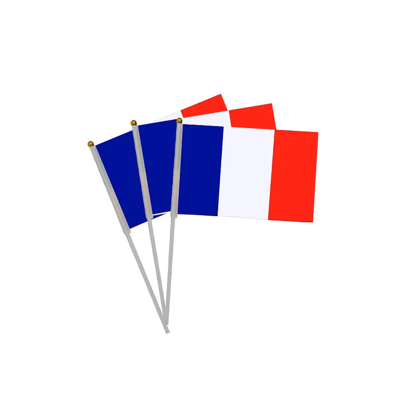 Drapeaux France Bleu Blanc Rouge — Lot de 5 | 14x21cm