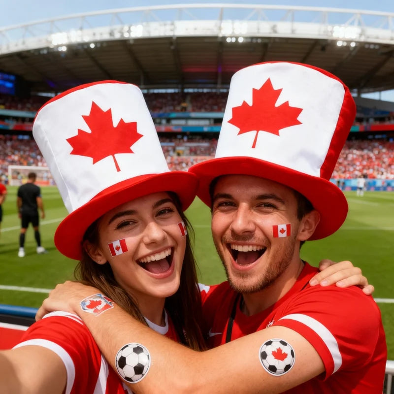 Chapeau Haut-de-Forme "Supporter Mondial" - Accessoire Coupe du Monde 2026