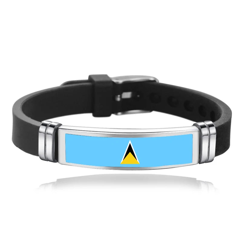 Bracelet Drapeau National Réglable - Accessoire Style & Support
