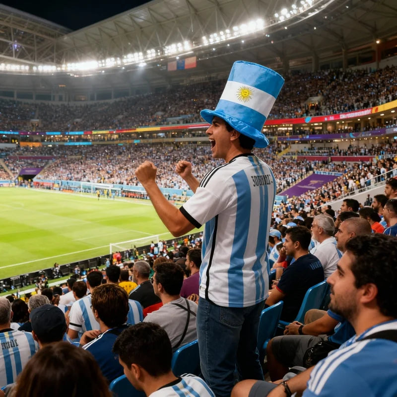 Chapeau Haut-de-Forme "Supporter Mondial" - Accessoire Coupe du Monde 2026