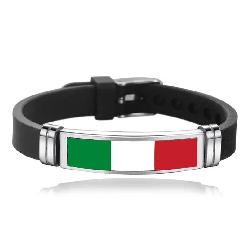 Bracelet Drapeau National Réglable - Accessoire Style & Support