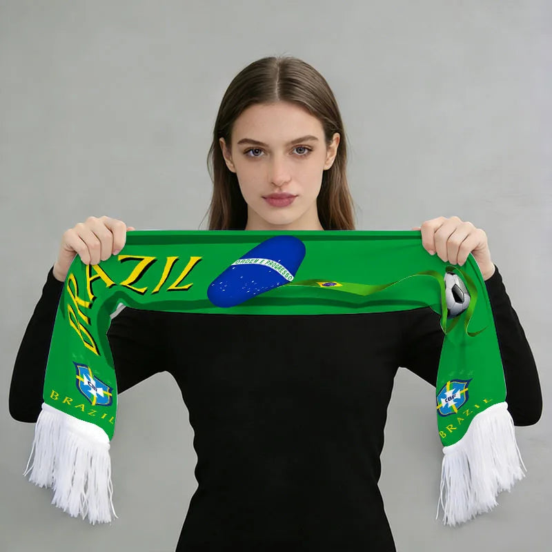 Écharpe de Supporter Coupe du Monde 2026 - Édition Spéciale Nations (France, Brésil, Argentine & Plus)