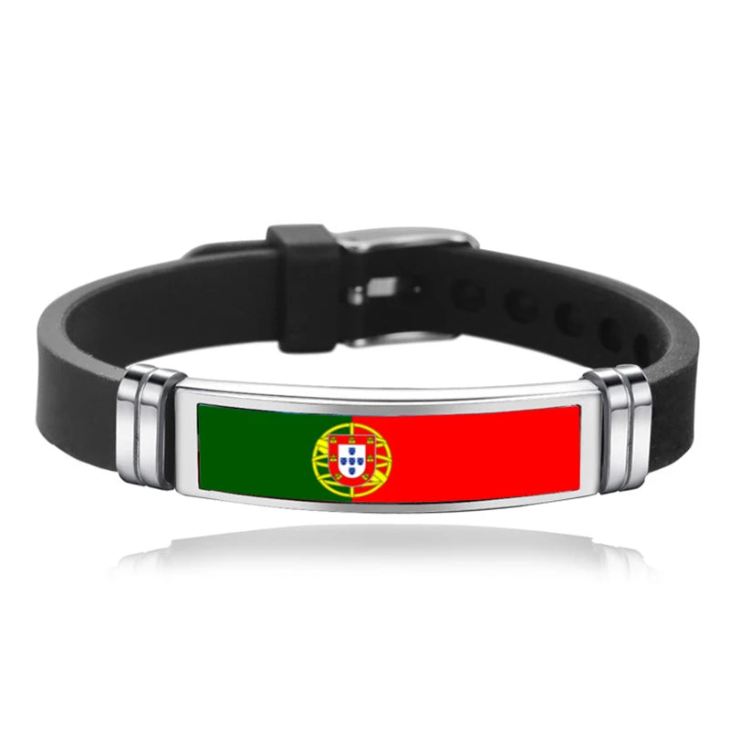 Bracelet Drapeau National Réglable - Accessoire Style & Support