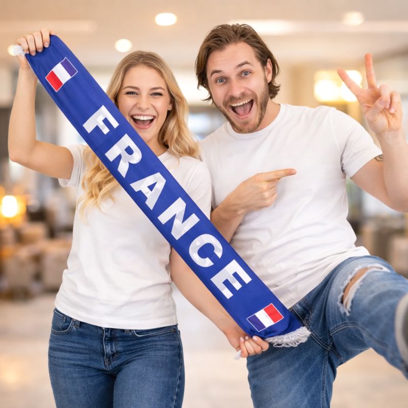 Écharpe Officielle Supporter France — Coupe du Monde 2026 🇫🇷