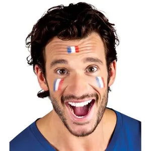 Bâton de Maquillage Fan Bleu Blanc Rouge - Spécial Coupe du Monde 2026